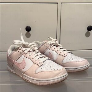 Nike Women's Blush and White Sneakers